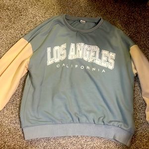 Shein - 9 Years - tan and greenish - sweatshirt